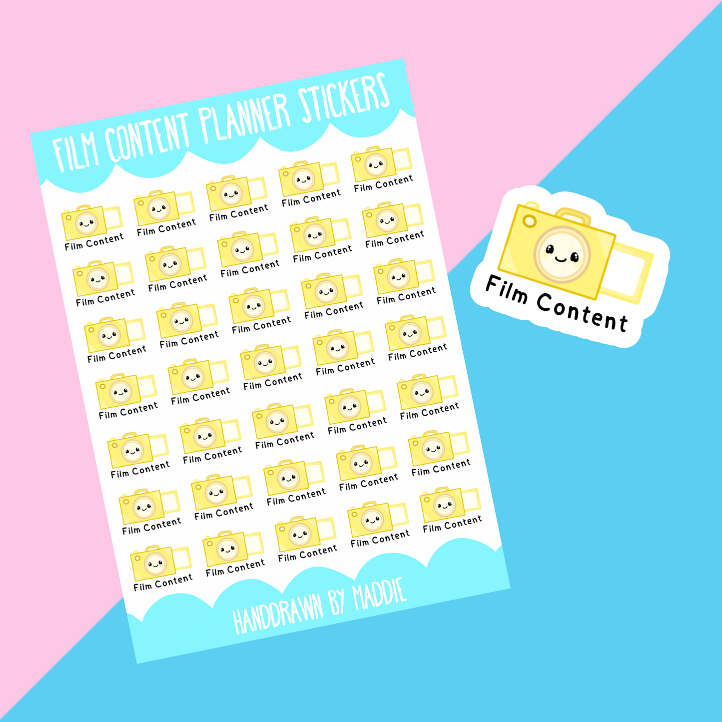 Film Content Planner Stickers