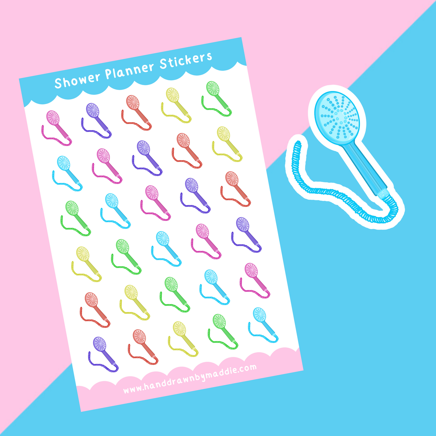 Shower Planner Stickers