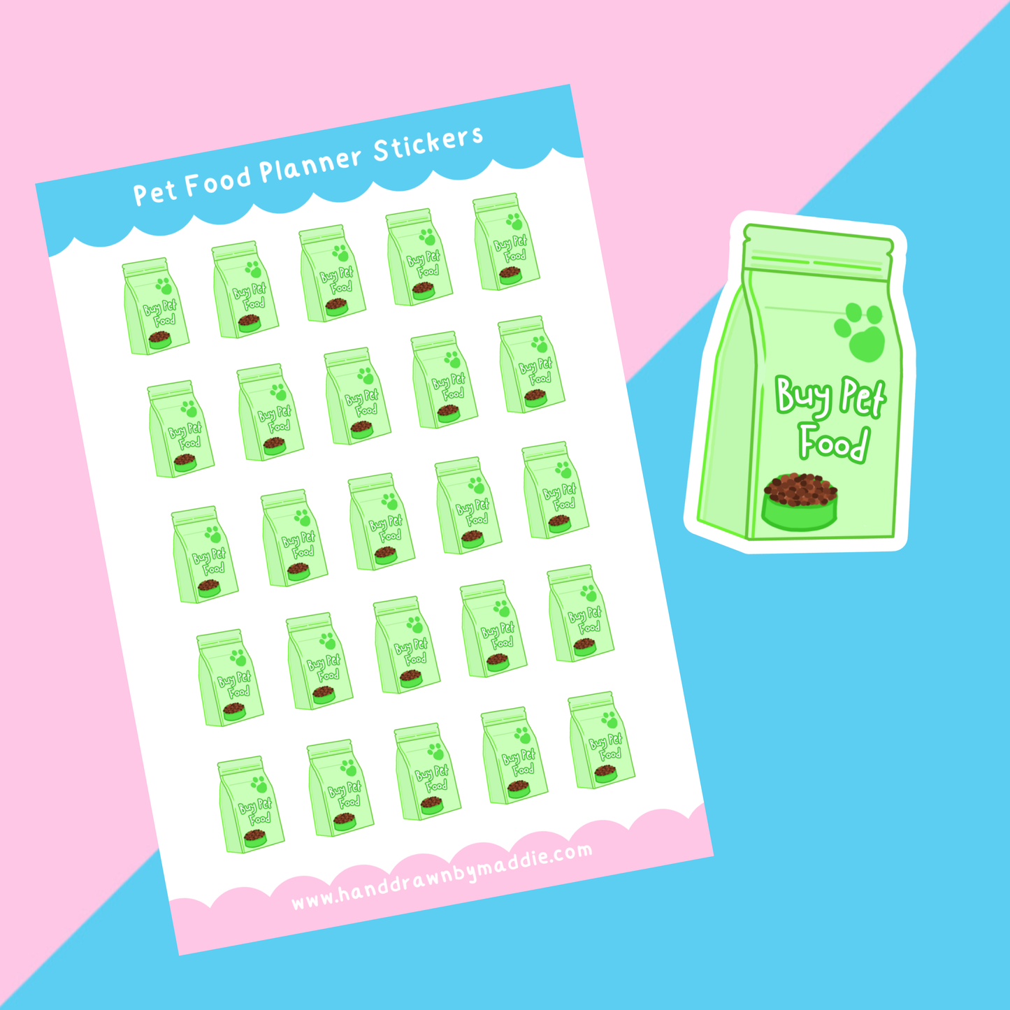 Buy Dog Food Planner Stickers