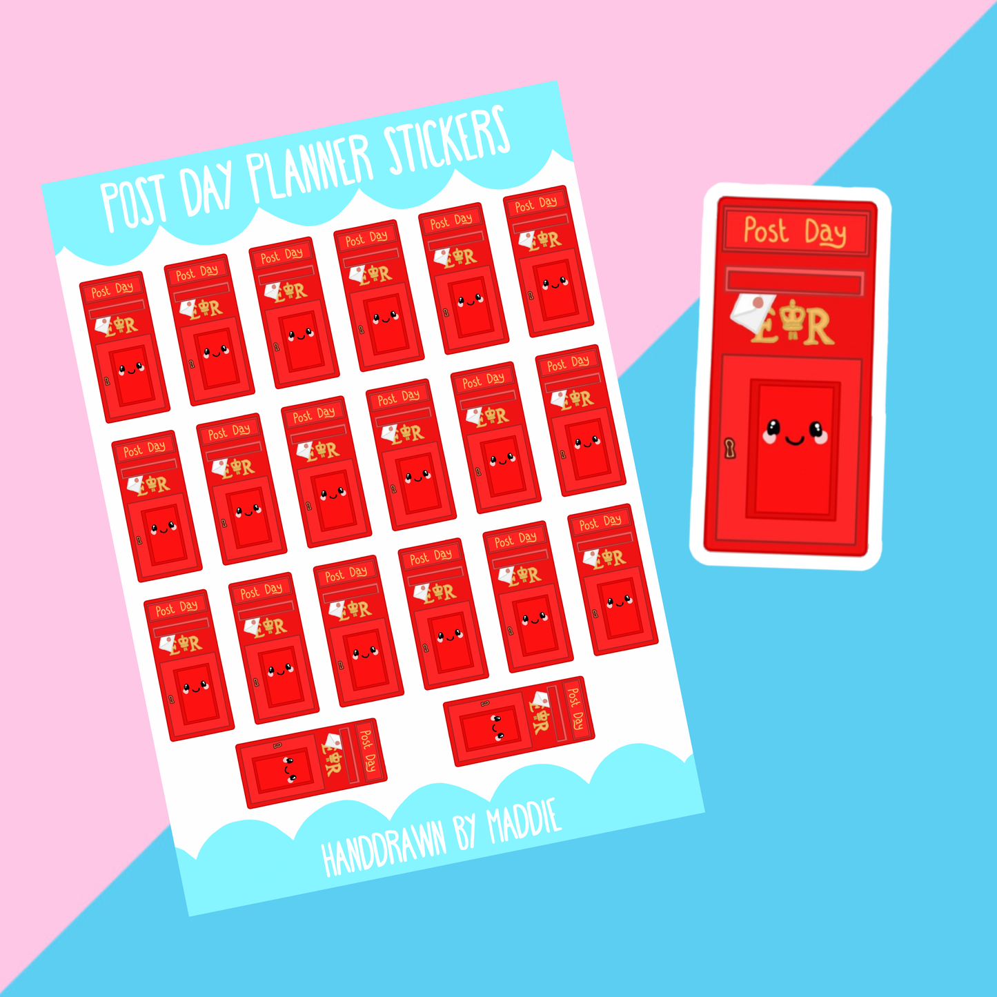 Post Day Planner Stickers