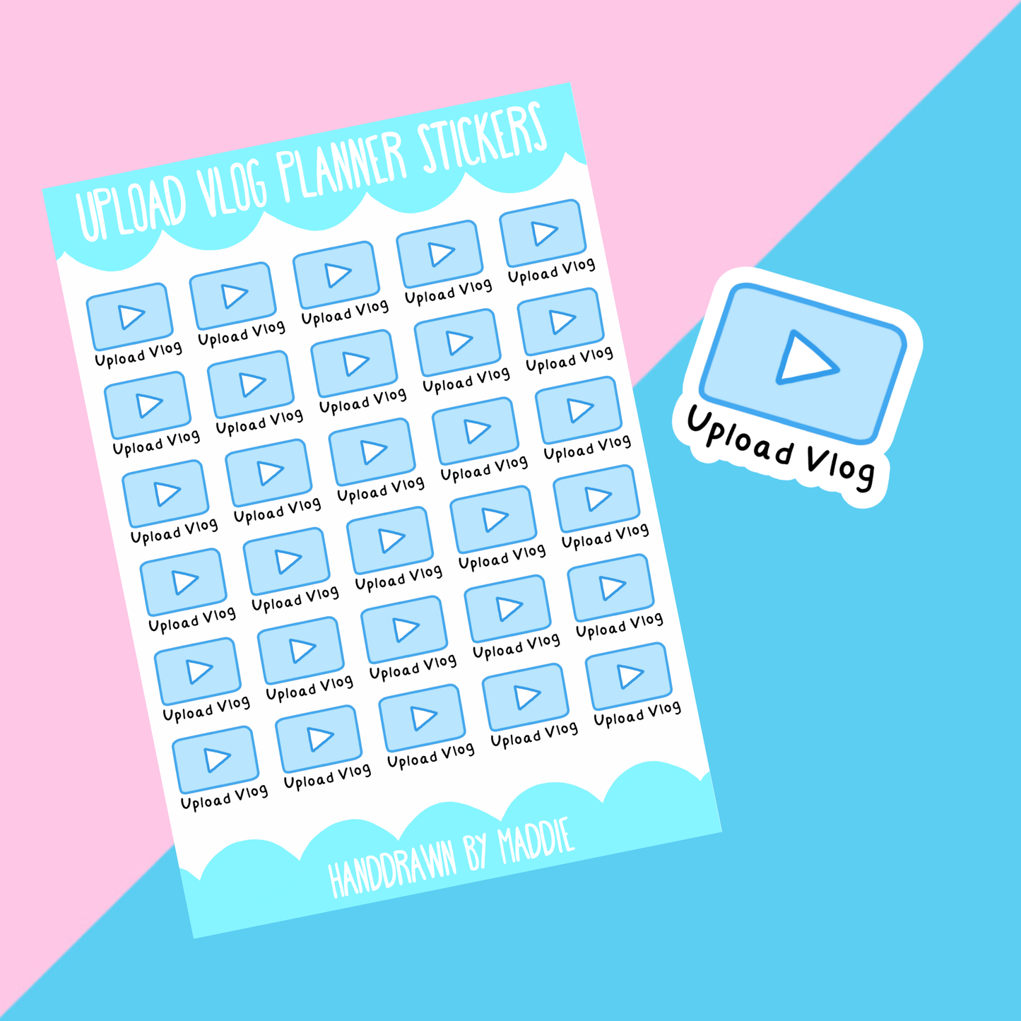 Upload Vlog Planner Stickers