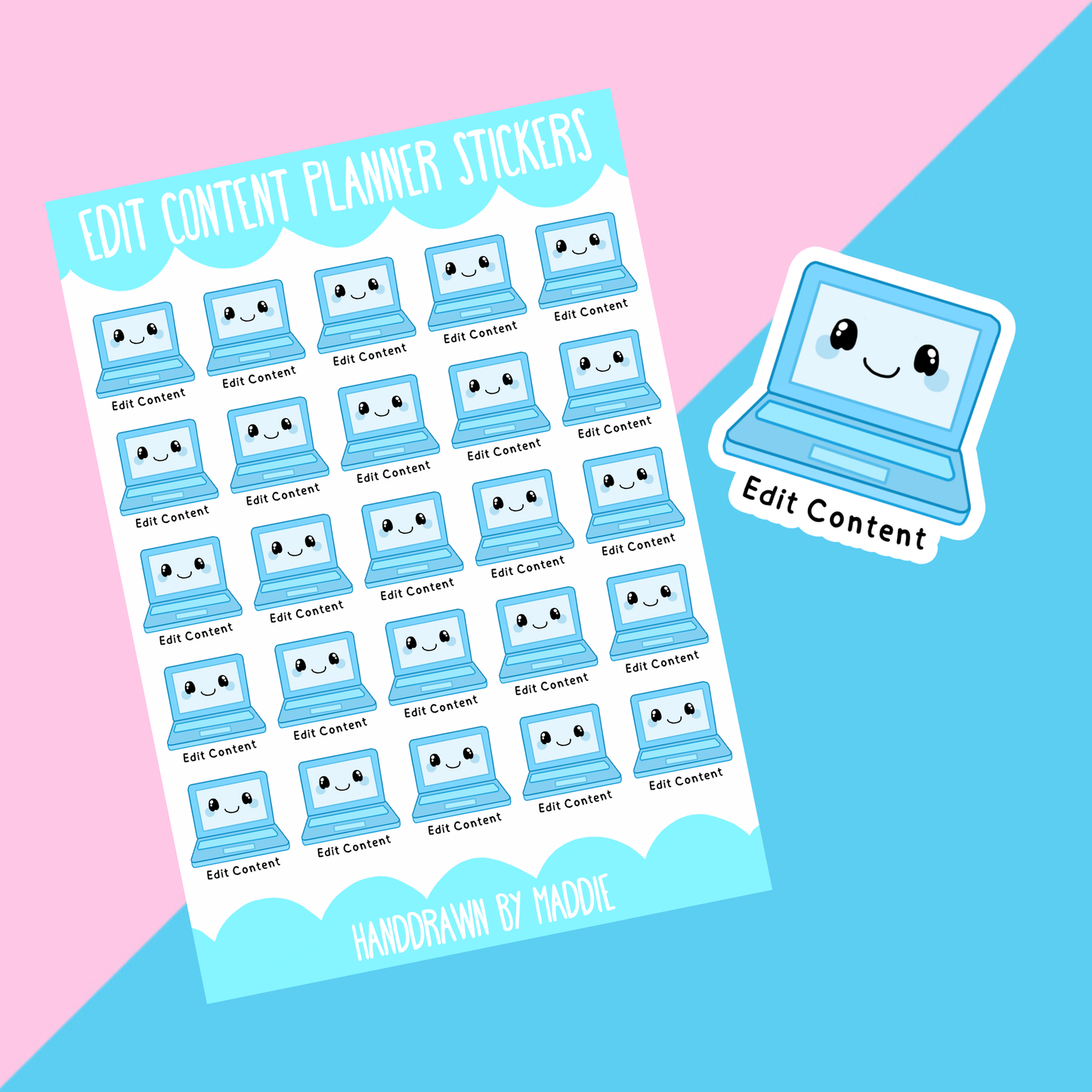 Edit Content Planner Stickers