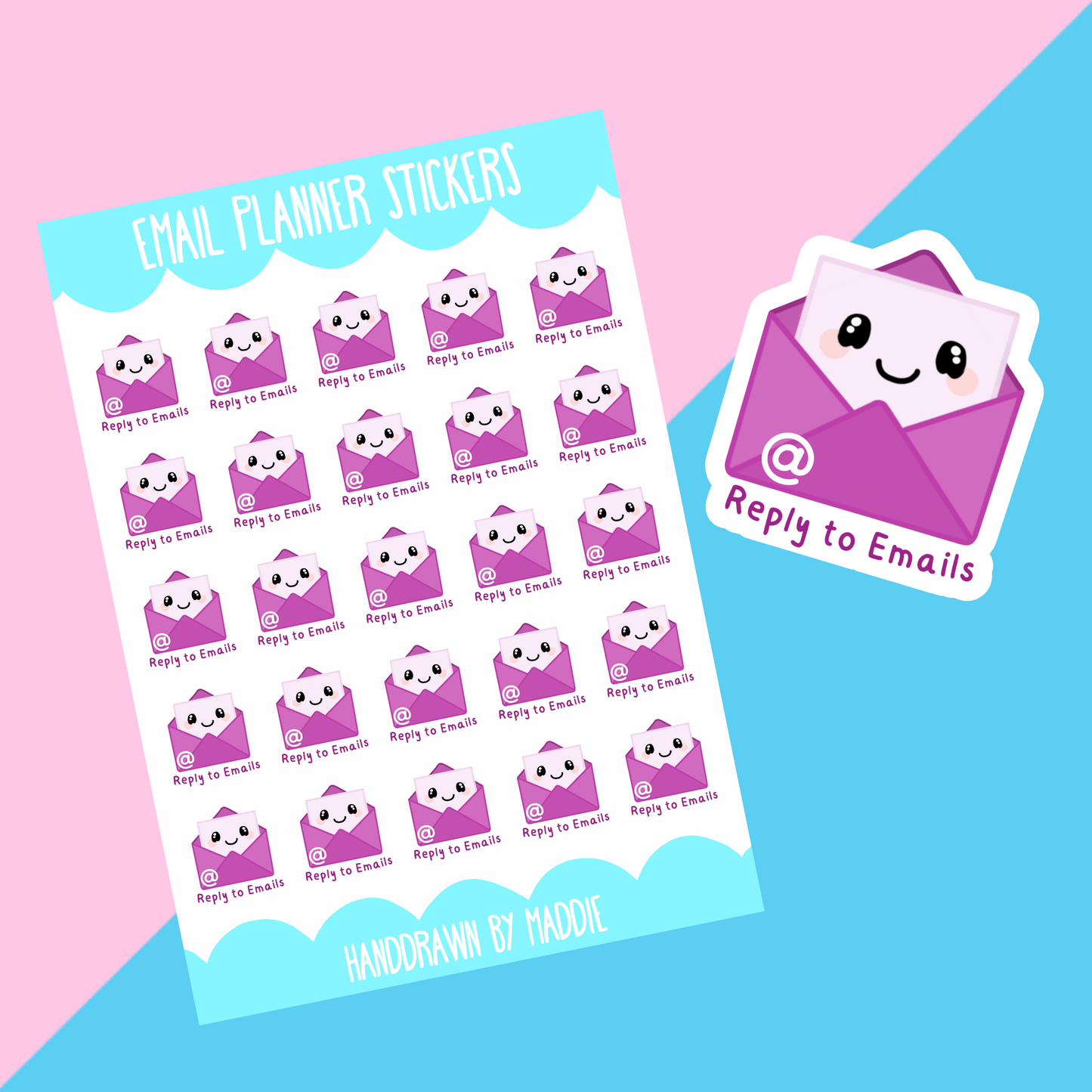 Reply To Emails Planner Stickers