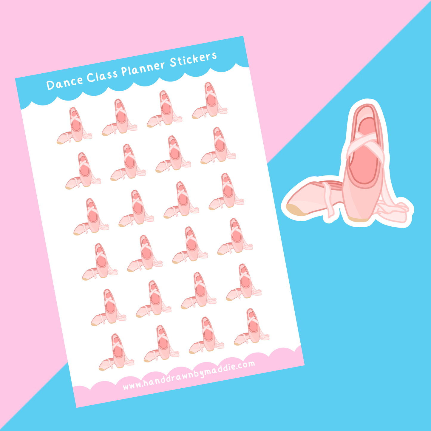 Ballet Shoes Planner Stickers