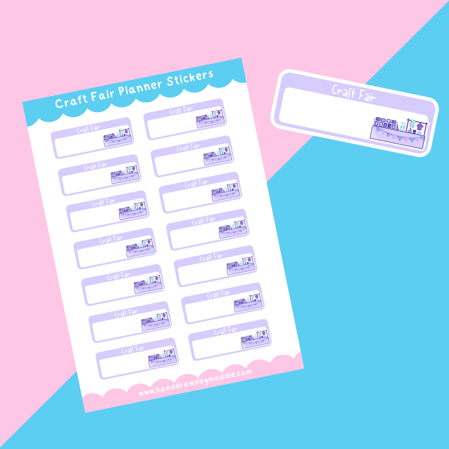 Craft Fair Planner Stickers