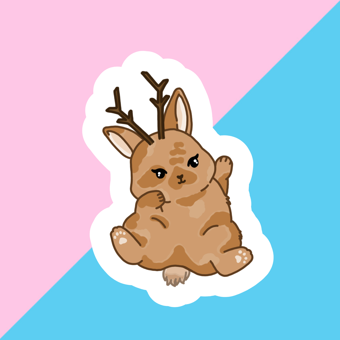 Jackalope Die Cut Sticker