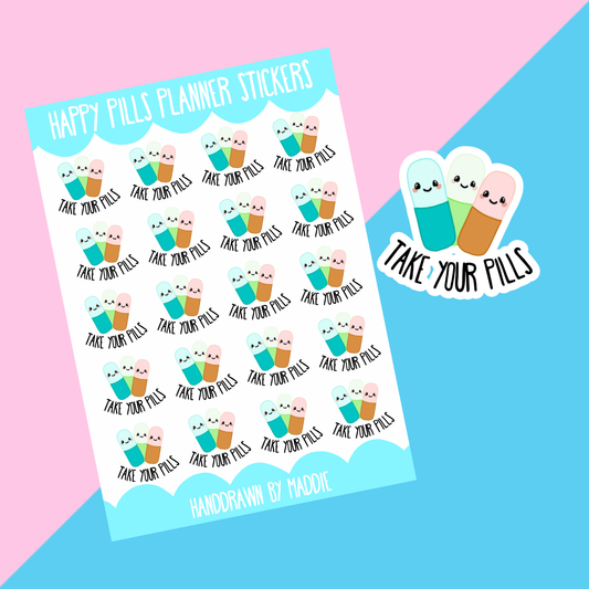 Take Your Pills Planner Stickers