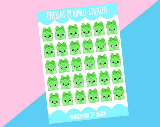 Gift Box Planner Stickers