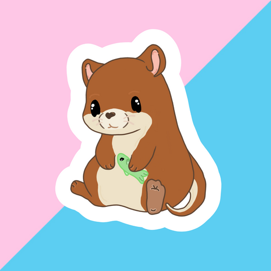 Otter Gloss Vinyl Sticker