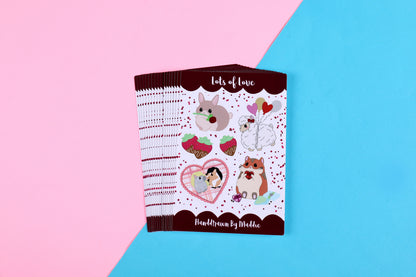 Valentines Day Exclusive LOTS OF LOVE Sticker Sheet