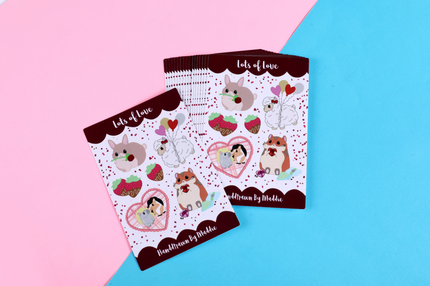 Valentines Day Exclusive LOTS OF LOVE Sticker Sheet