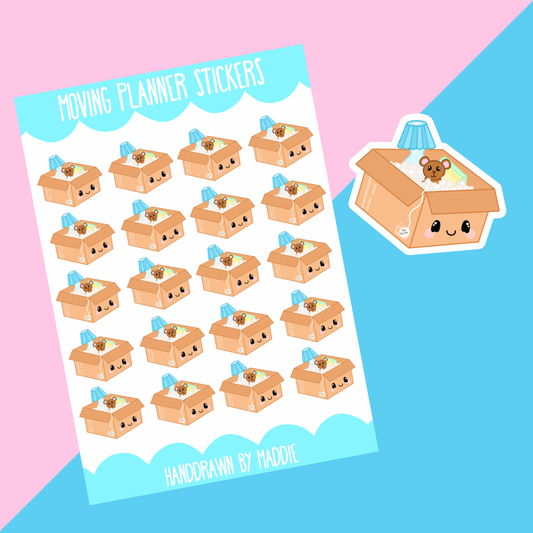 Moving Day Planner Stickers