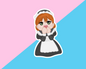 Romance Fantasy Maid Gloss Vinyl Sticker