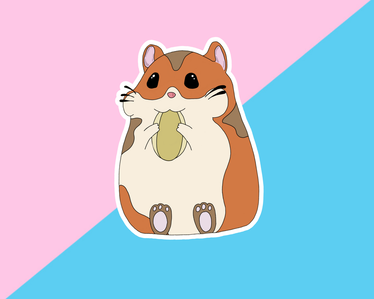 Hamster Gloss Vinyl Sticker