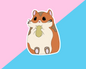 Hamster Gloss Vinyl Sticker