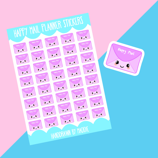 Happy Mail Planner Stickers