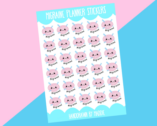 Migraine Planner Stickers