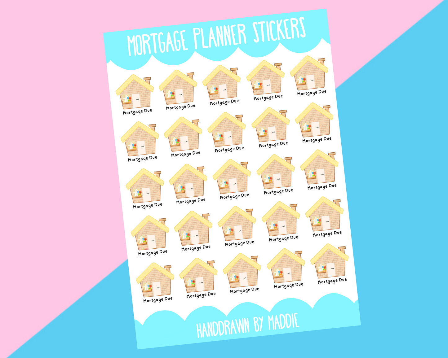 Mortgage Due Planner Stickers