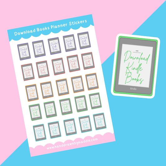 Download Kindle Books Planner Stickers