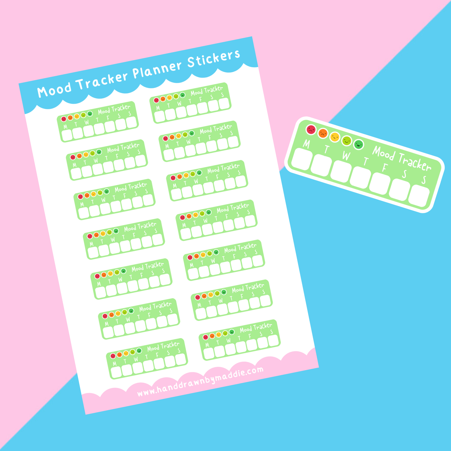 Mood Tracker Planner Stickers