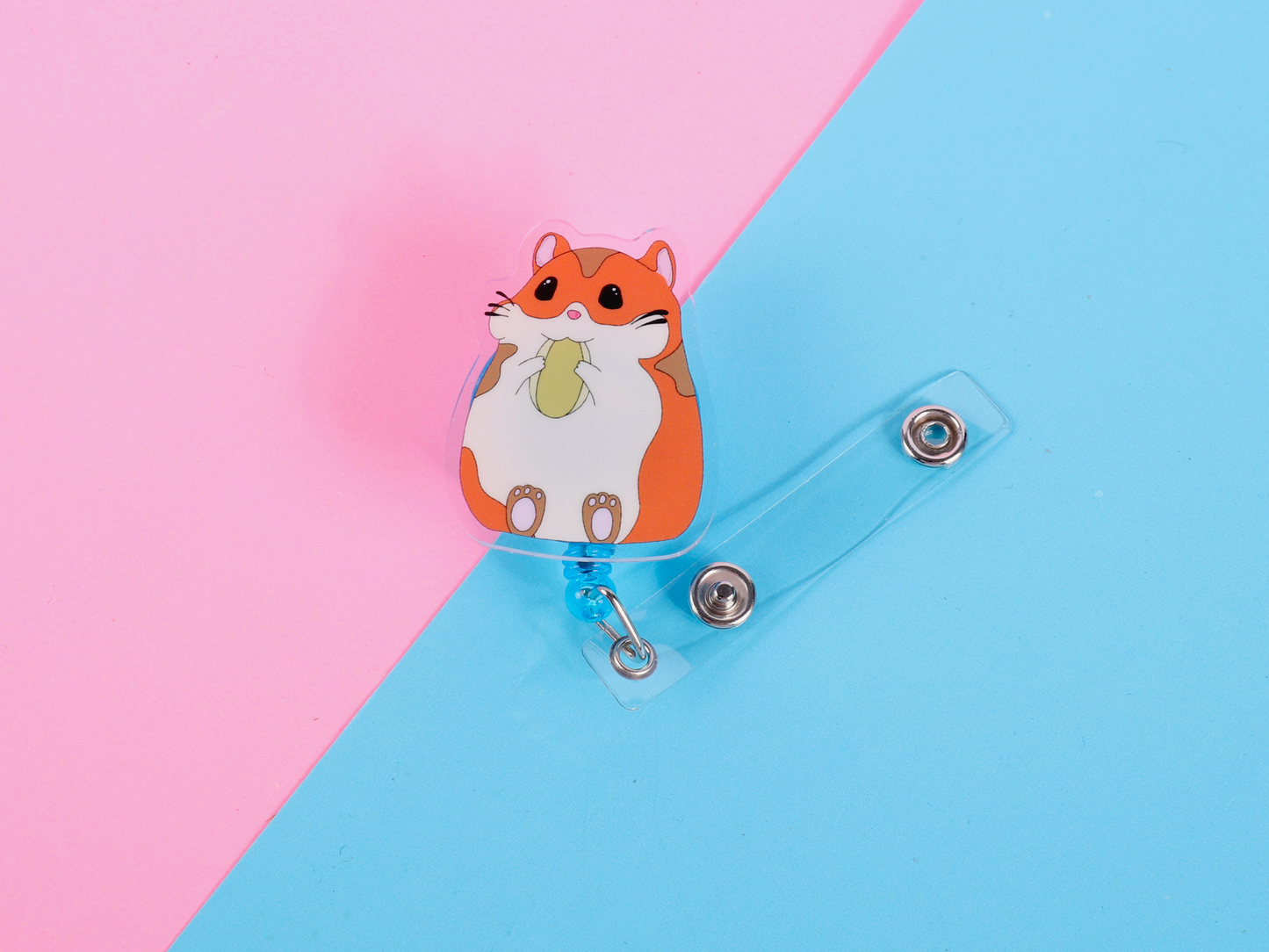 Hamster Acrylic Badge Reel