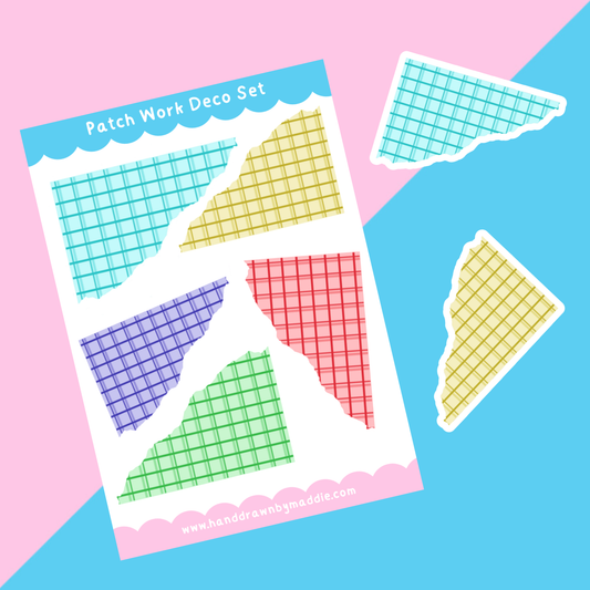 Patch Work Deco Sticker Set