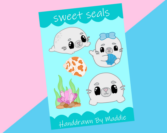 Sweet Seals Sticker Sheet