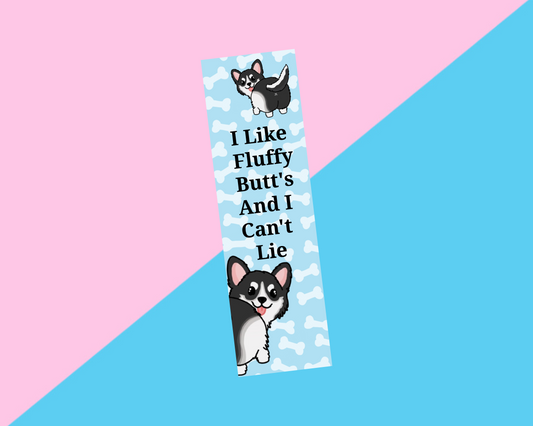 I Like Fluffy Butts Card Bookmark