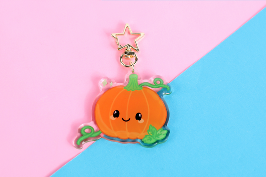 Pumpkin Acrylic Keycharm