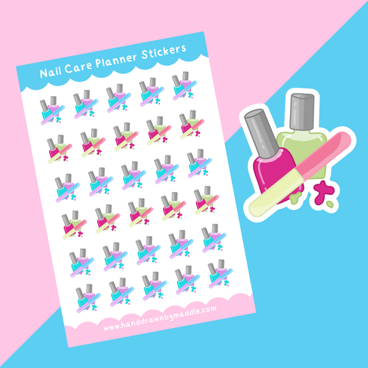 Nail Polish Planner Stickers