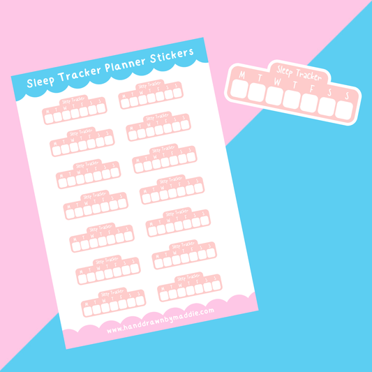 Sleep Tracker Planner Stickers