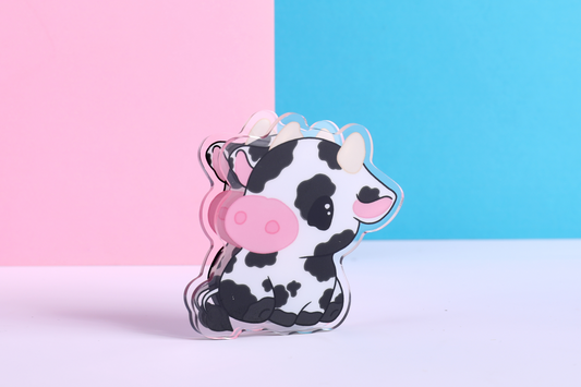 Farm Cow Acrylic Binder Clip