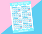 Headache Tracker Box Planner Stickers