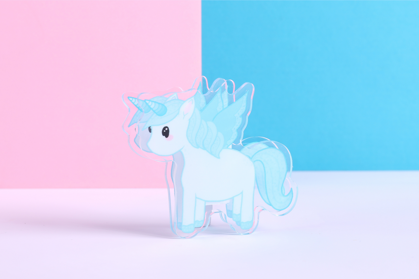 Blue Unicorn Acrylic Binder Clip