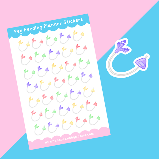 PEG Feeding Tube Planner Stickers