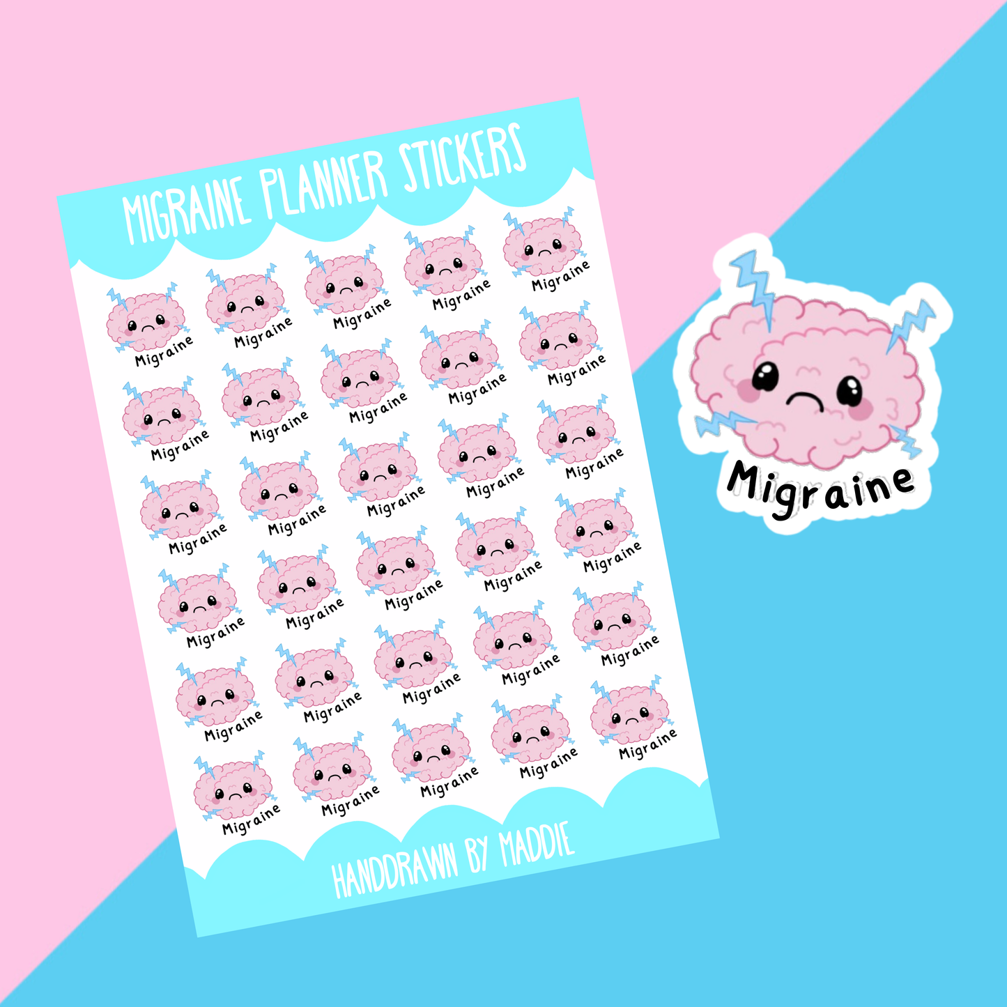 Migraine Planner Stickers