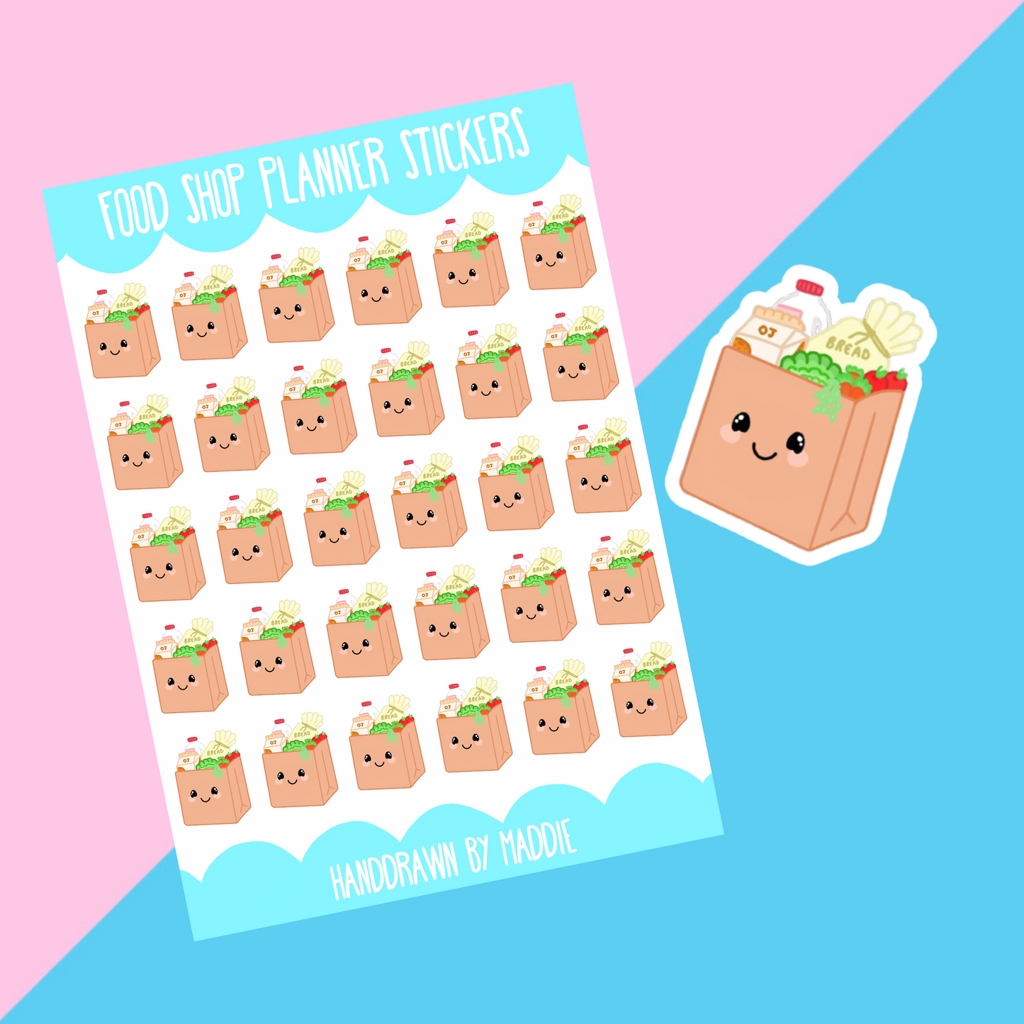 Food Shop Planner Stickers