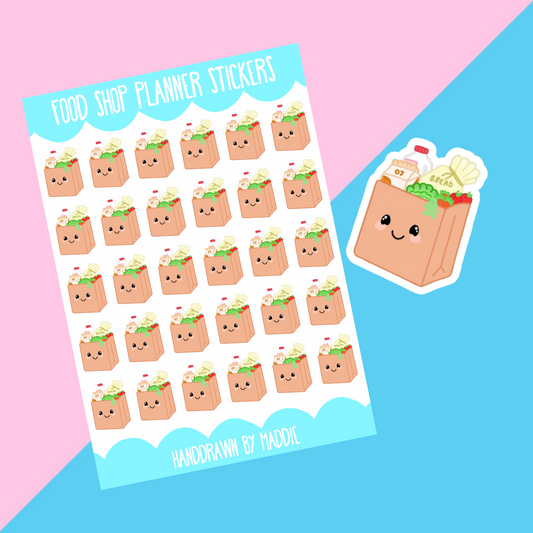 Food Shop Planner Stickers