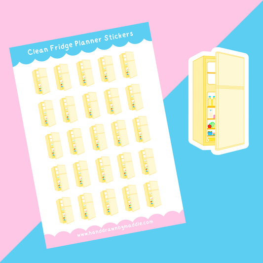 Clean Fridge Planner Stickers