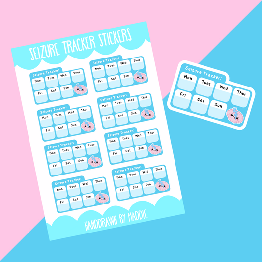 Seizure Tracker Planner Stickers