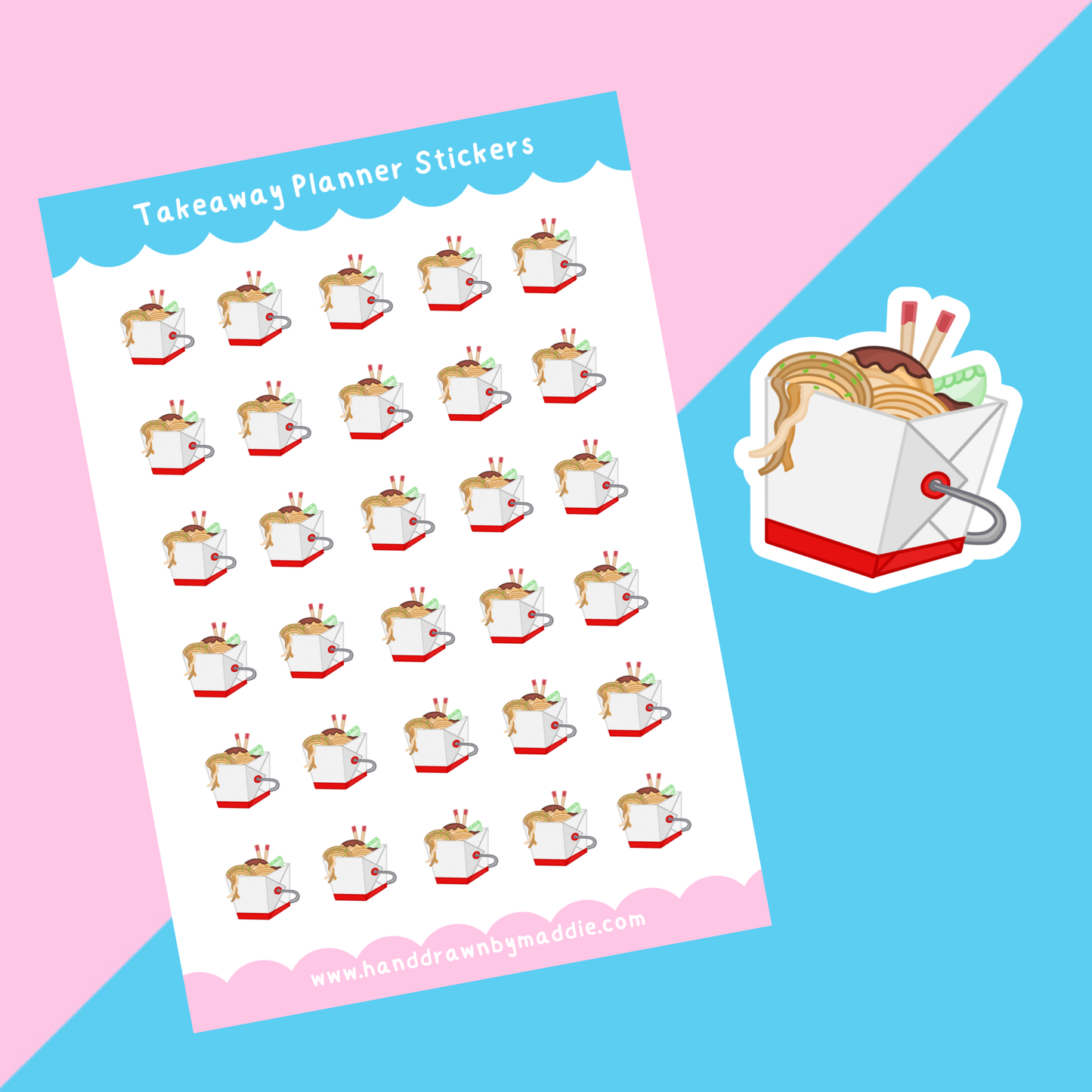 Chinese Takeaway Planner Stickers