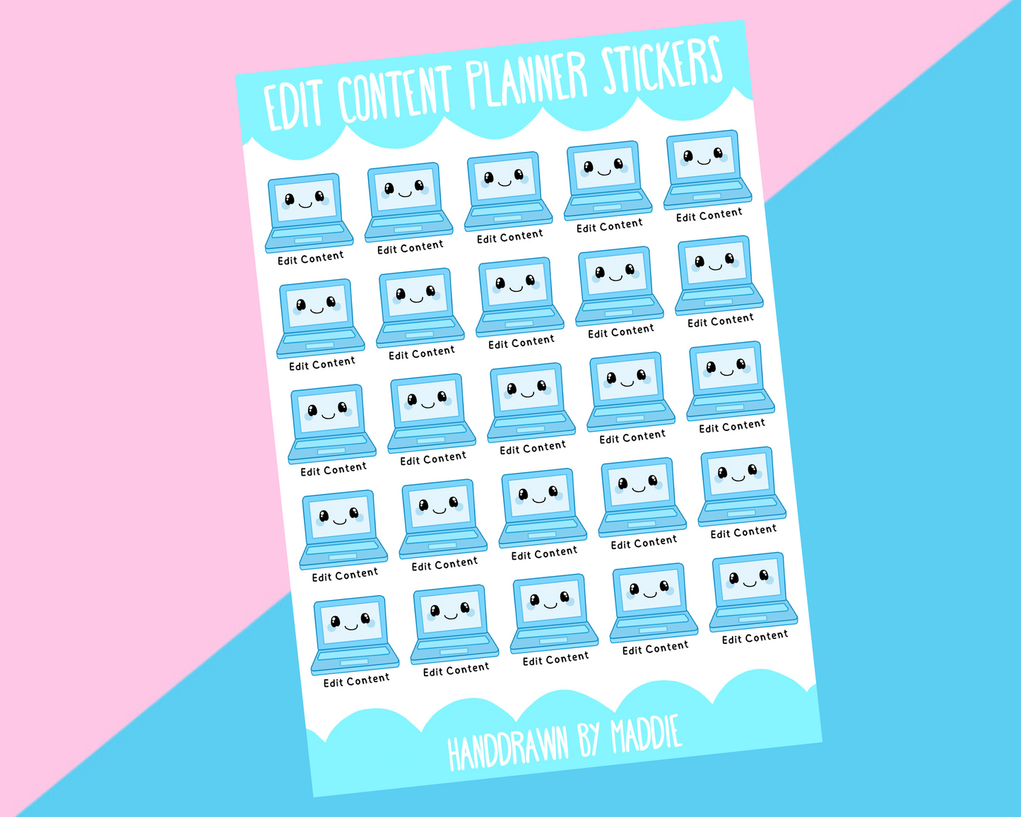 Edit Content Planner Stickers