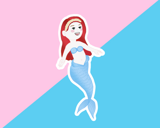 Little Mermaid Gloss Vinyl Sticker