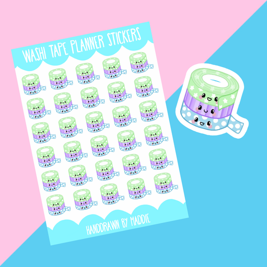 Washi Tape Planner Stickers