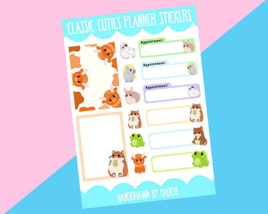 Classic Cuties Planner Sticker Set