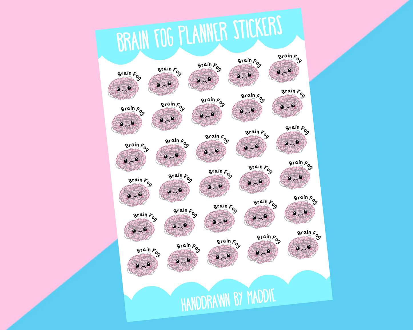 Brain Fog Planner Stickers