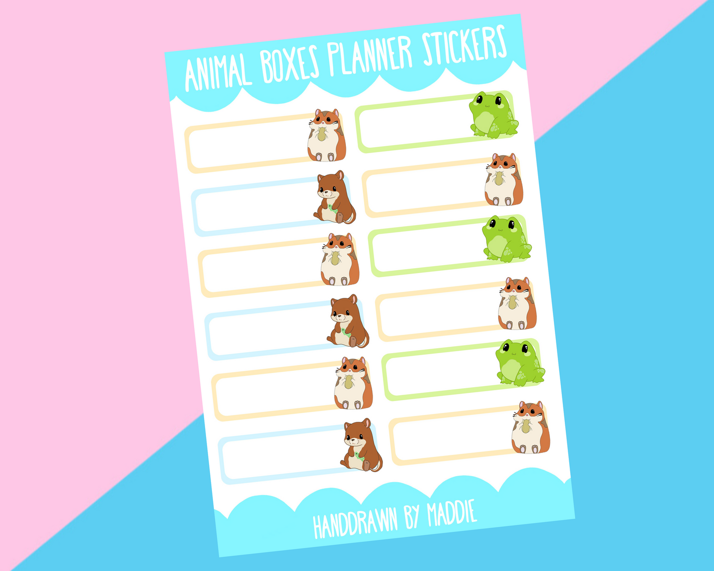 Classic Cuties Planner Sticker Boxes