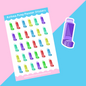 Asthma Pump Planner Stickers