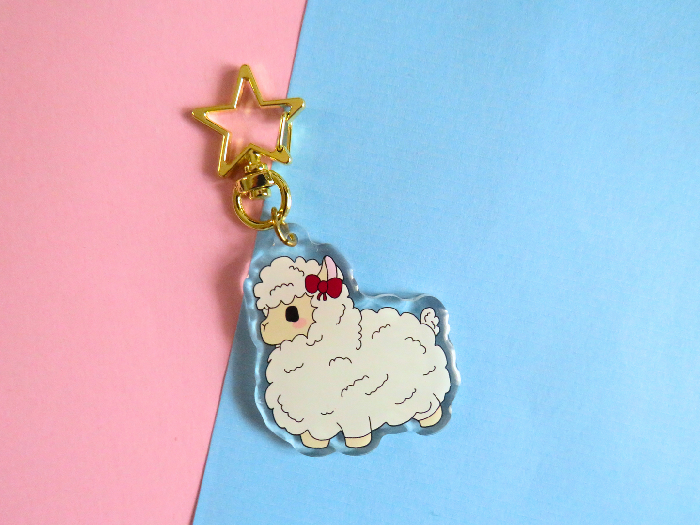 Llama Acrylic Keycharm