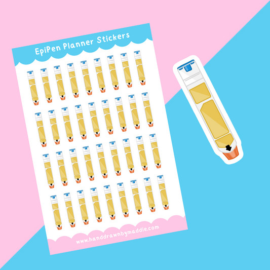 EpiPen Planner Stickers